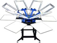 Manual Rotating Screen Printer with 6 Colors 6 Station